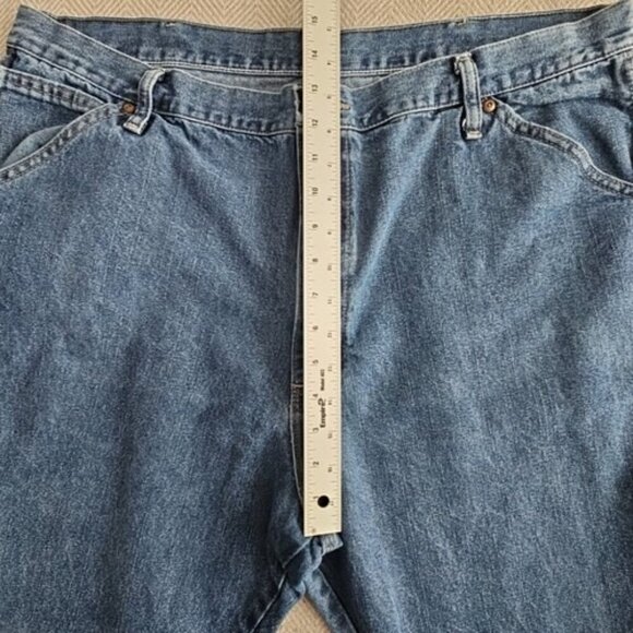 Wrangler Carpenter's Jeans Men's Size W40 L32 Straight Wide Leg Med Blue Y2K - Picture 11 of 16
